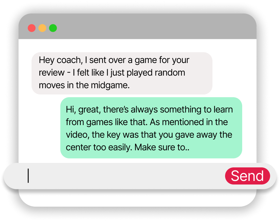 Direct 1-on-1 feedback